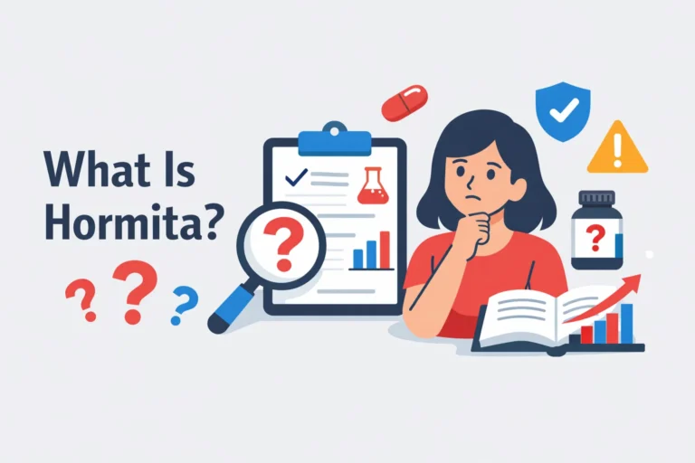 Minimal illustration of balanced wellness concept (hormita)