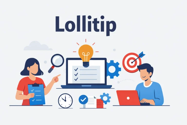 Lollitip concept illustration showing simple digital tool and workflow