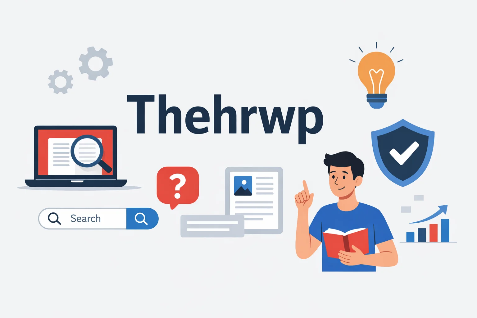 Thehrwp concept illustration showing meaning and online safety