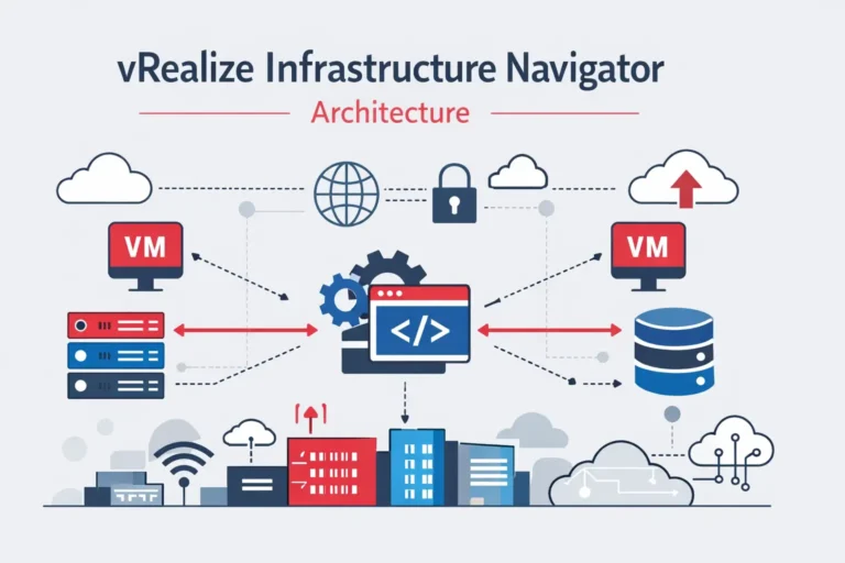 vRealize Infrastructure Navigator architecture diagram